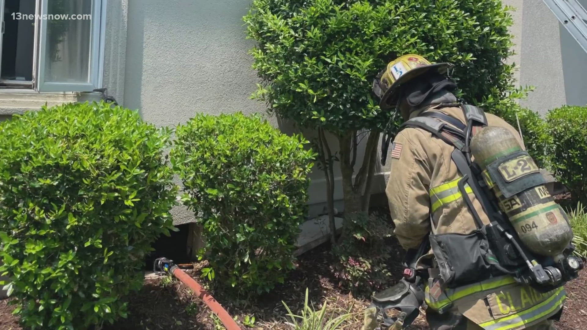 Three people have been displaced by a fire in Chesapeake on Saturday. Firefighters were called to a home on Masters Row in Greenbrier just before 2 p.m.