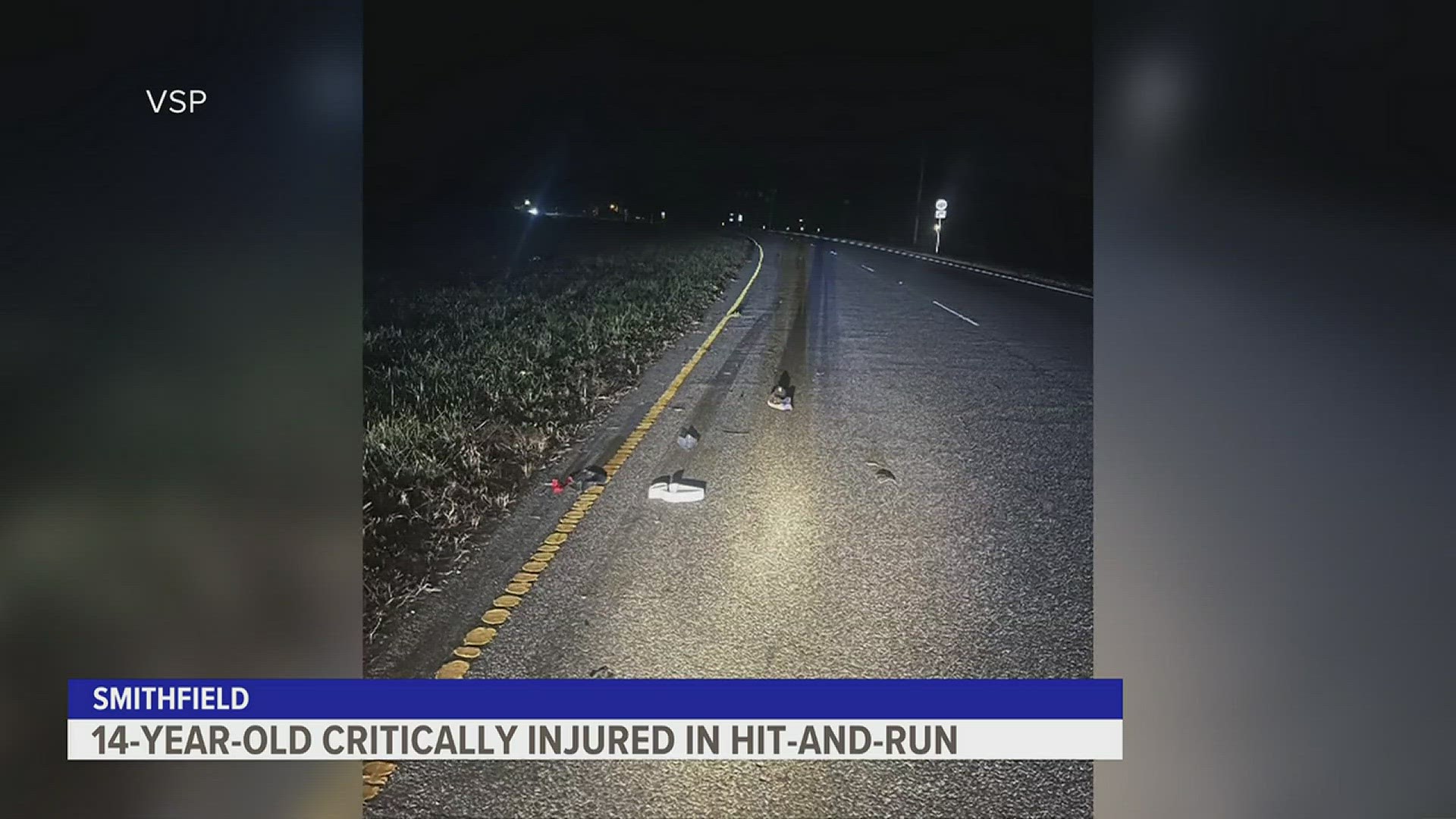 A 14-year-old boy is fighting for his life after someone struck him with a car and fled the scene in Isle of Wight County early Saturday morning.