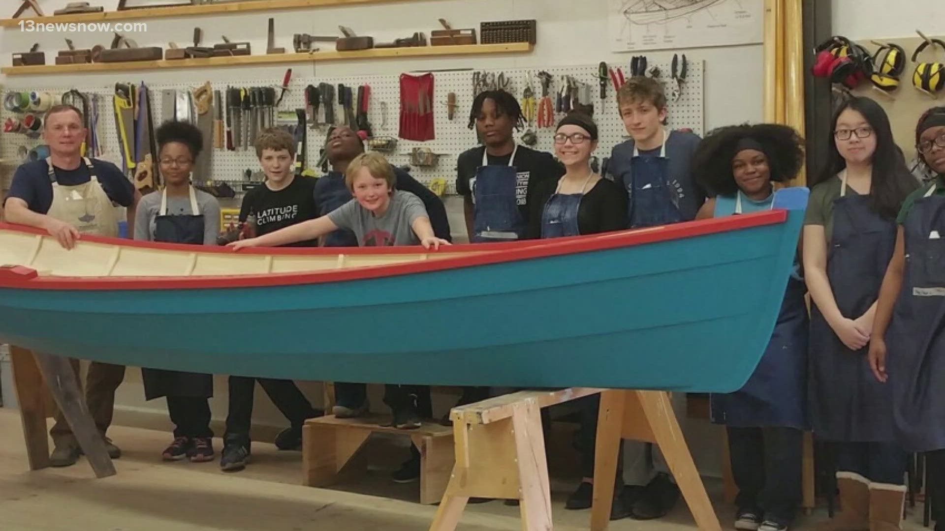Today is Give Local 757 and one of the organizations participating is the Tidewater Wooden Boat Workshop. The boat-building program serves local kids.