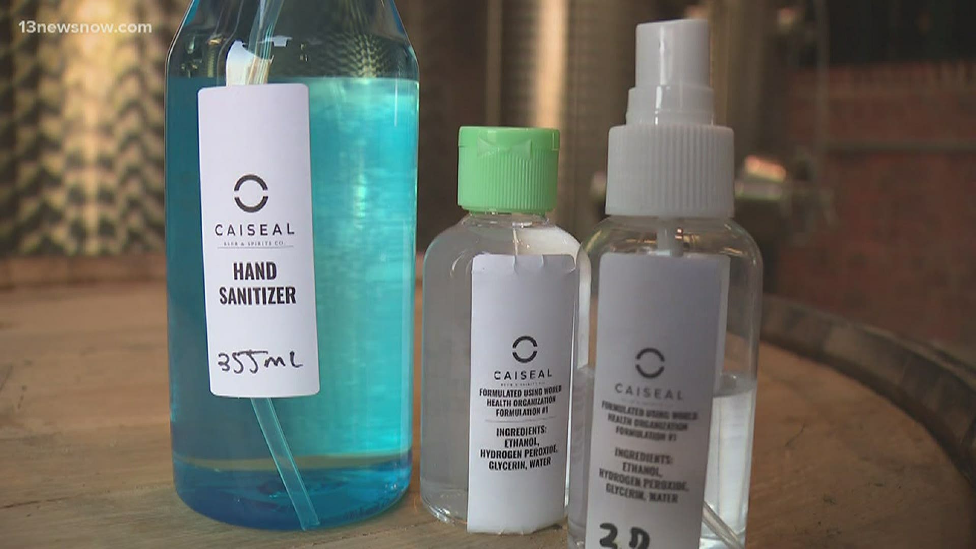 The Vanguard in Hampton is among distilleries that started producing hand sanitizer. It passed it out to hospitals and military bases then began selling it.