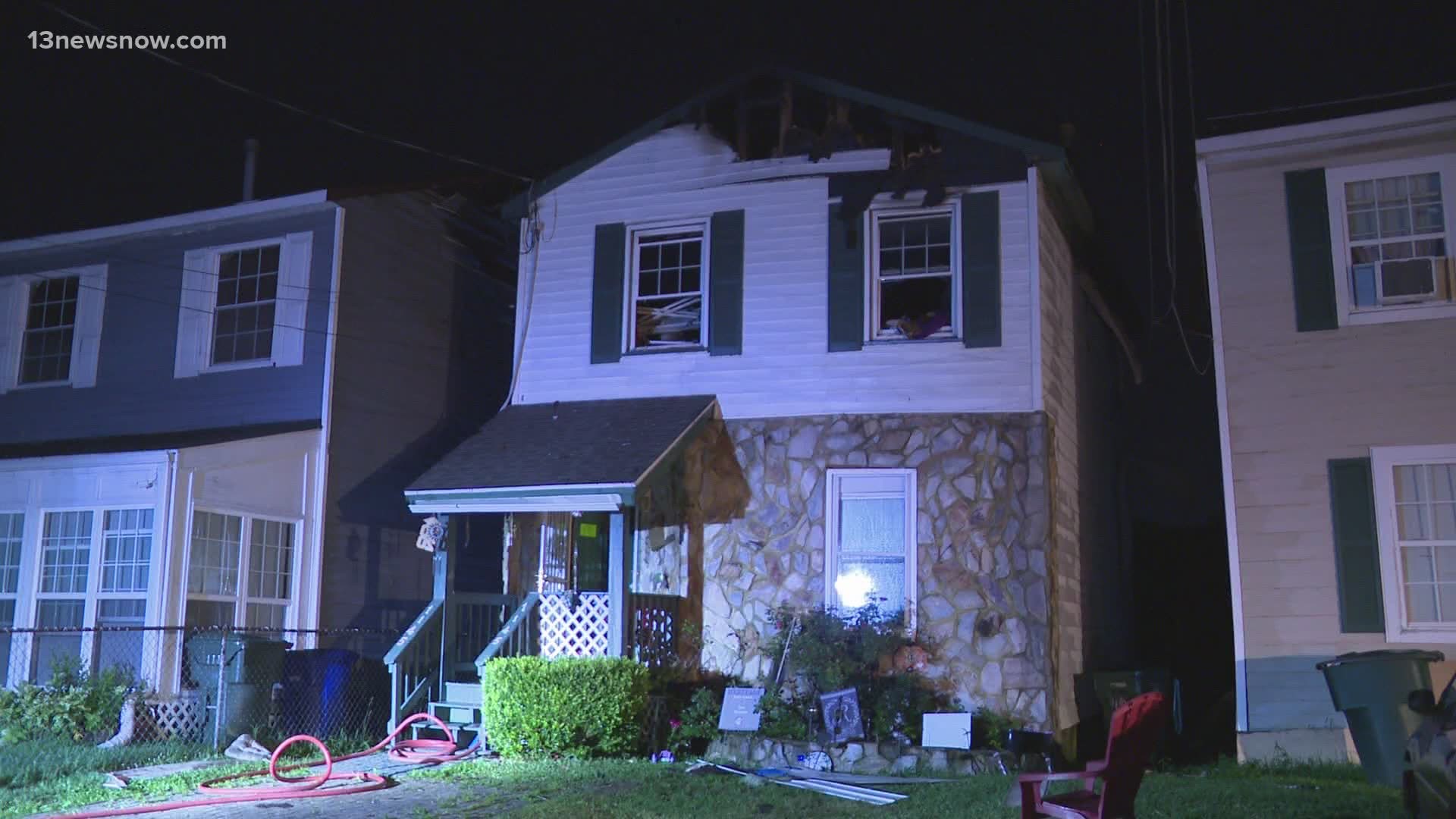 The Newport News Fire Department said three people were hospitalized with burns, and multiple residents were displaced, after an overnight house fire on 22nd Street.