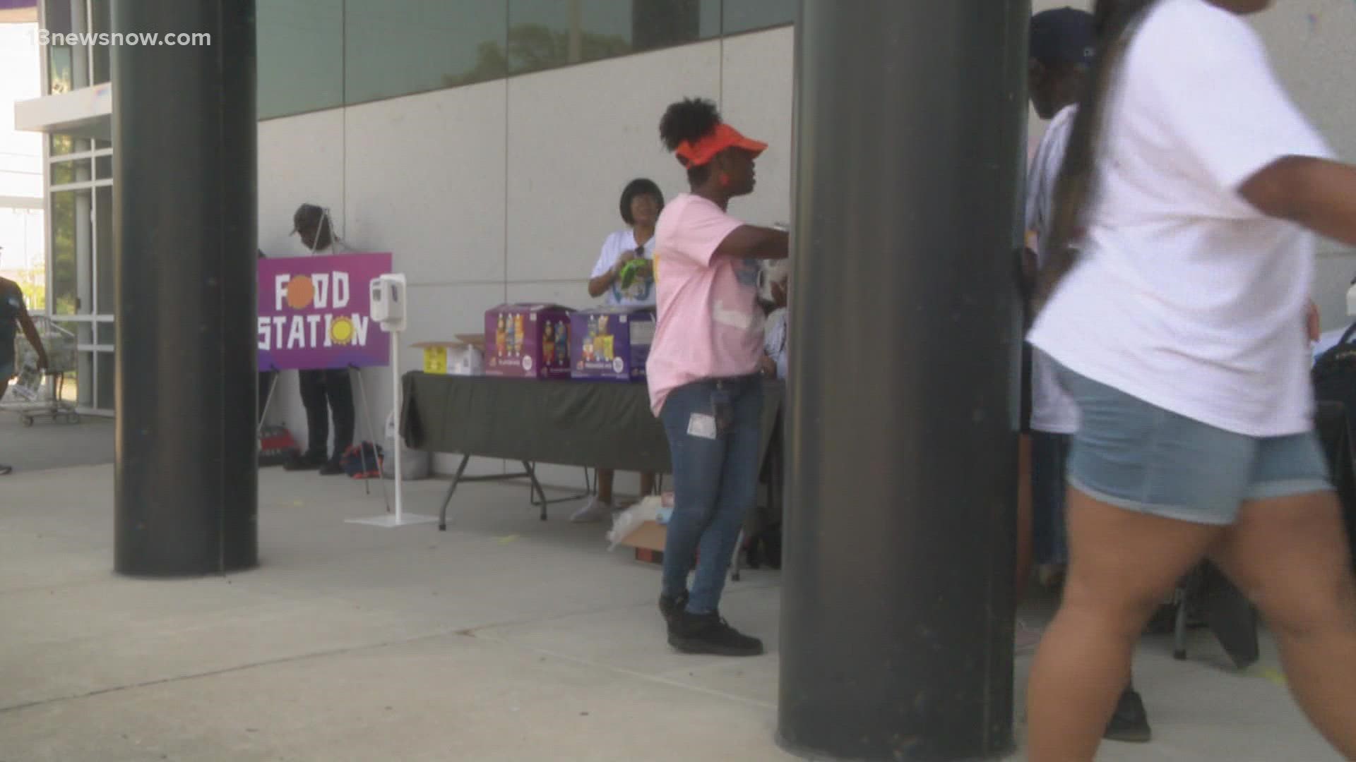 A Norfolk church hosted an event Saturday to offer free resources to the homeless and displaced community.