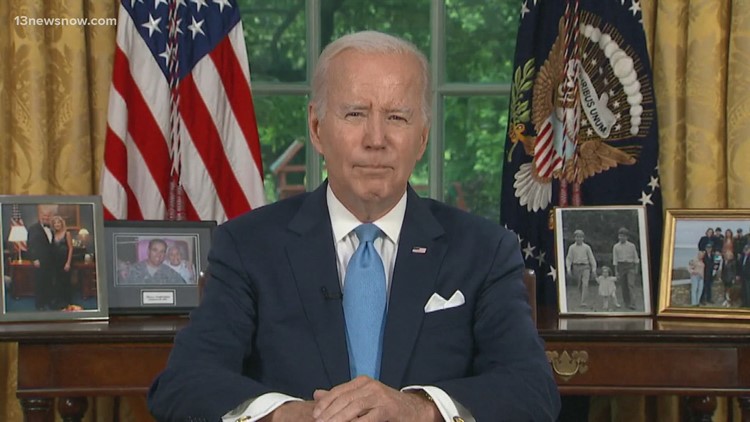 Biden celebrates a 'crisis averted’ in Oval Office address on bipartisan debt ceiling deal