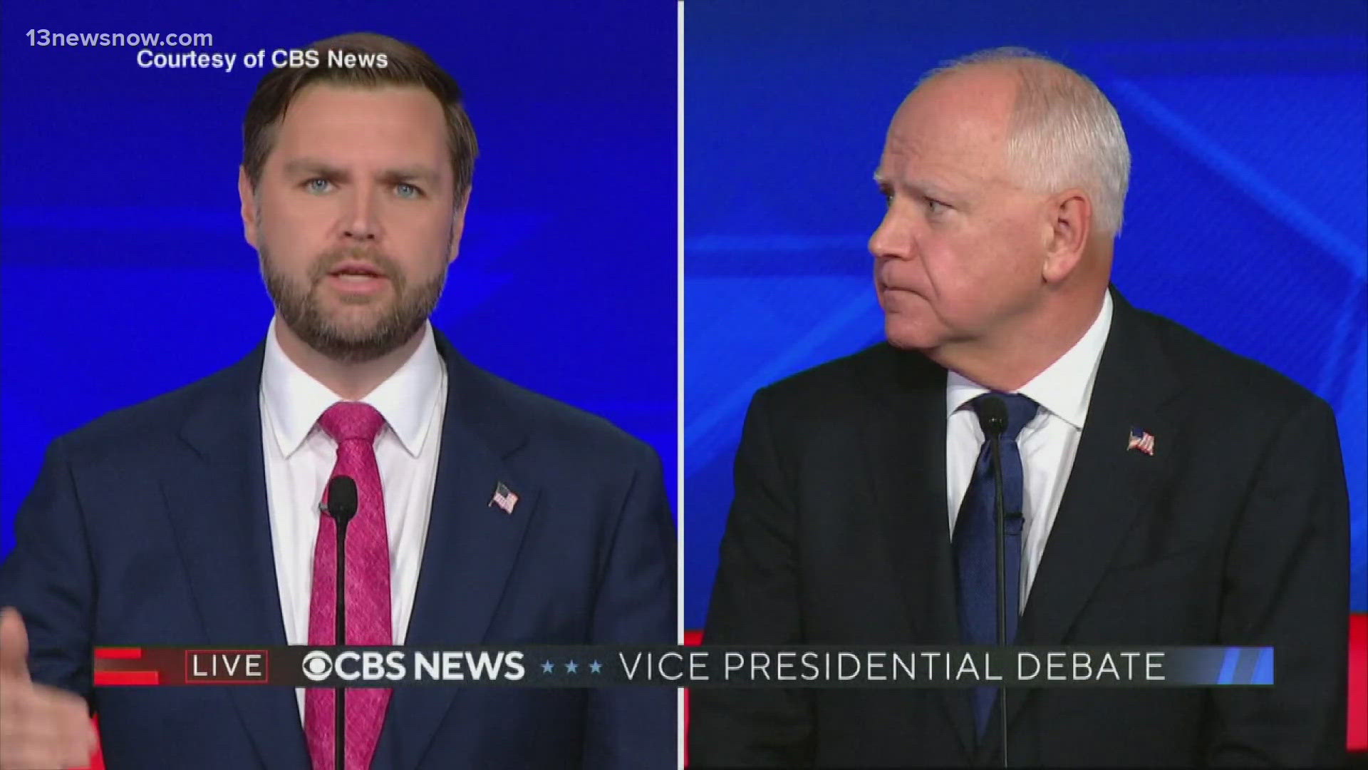 Minnesota Governor Tim Walz and Ohio Senator JD Vance squared off in New York City.