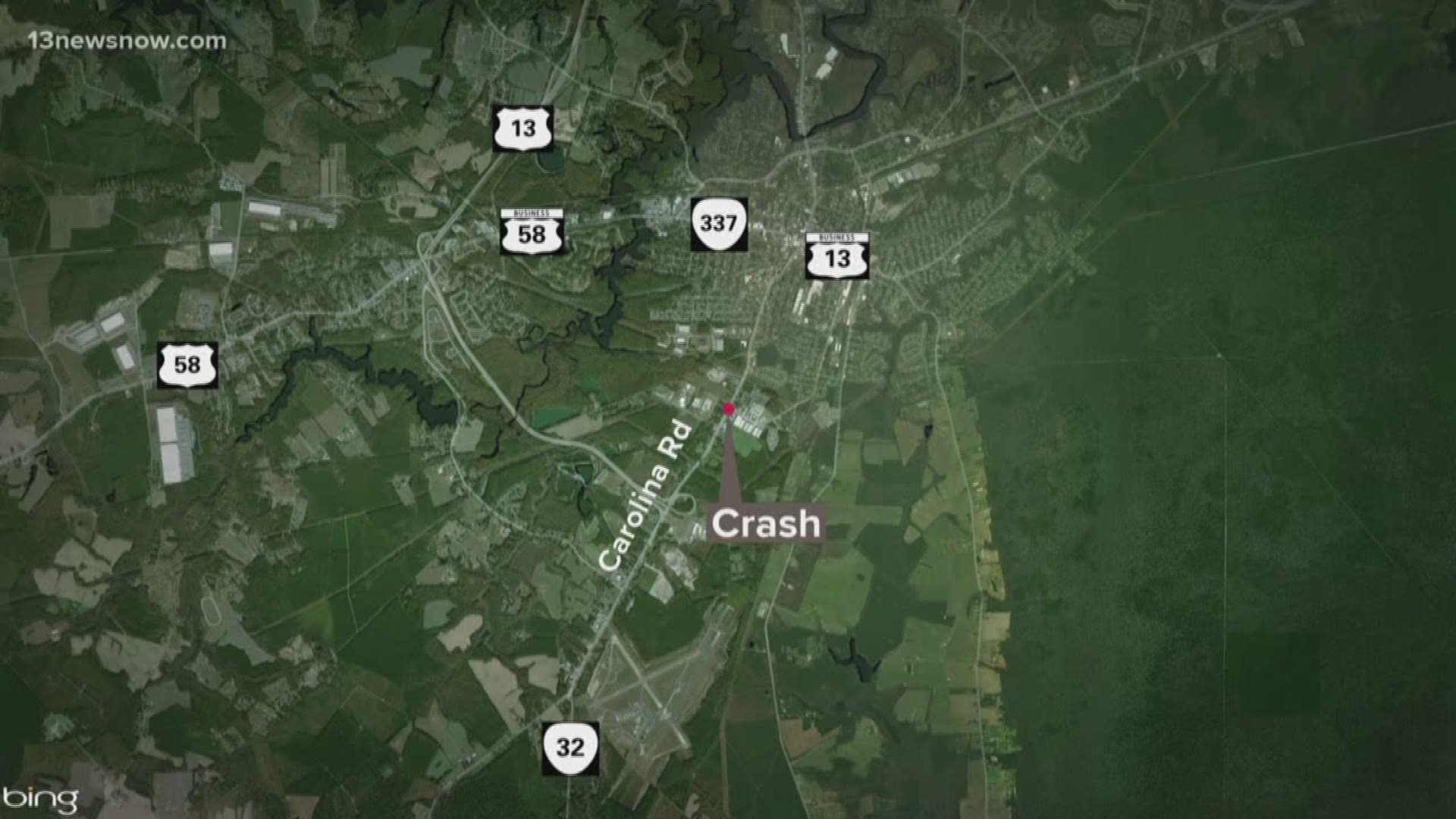 A fatal crash at the intersection of Carolina and Dill roads caused some lane closures, Suffolk officials said.