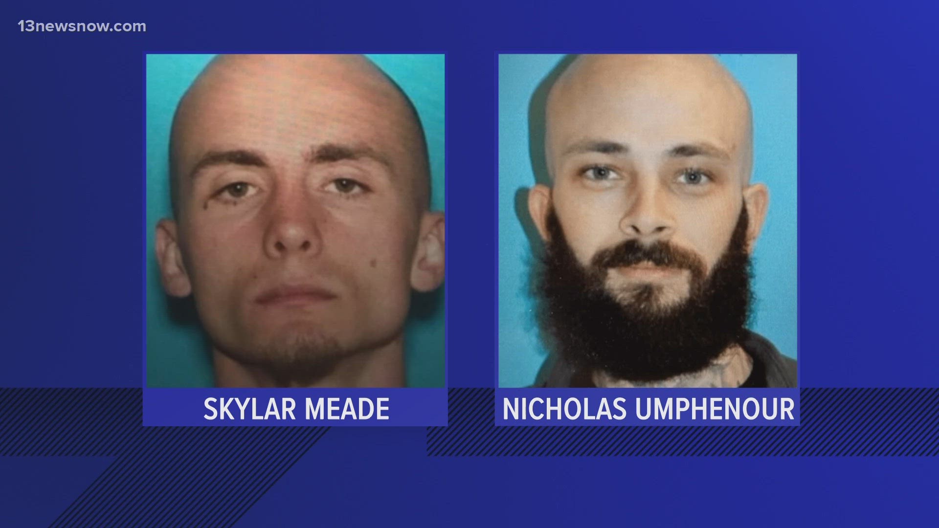 Skylar Meade and Nicholas Umphenour are in custody after more than a day on the run.