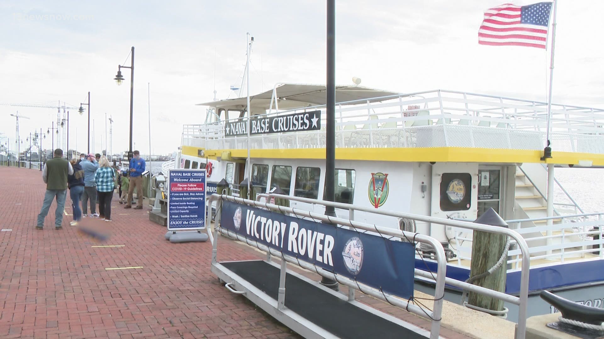 The Victory Rover Naval Base Cruises are taking place every day except Monday at 2 p.m. from the dock at Nauticus in Downtown Norfolk