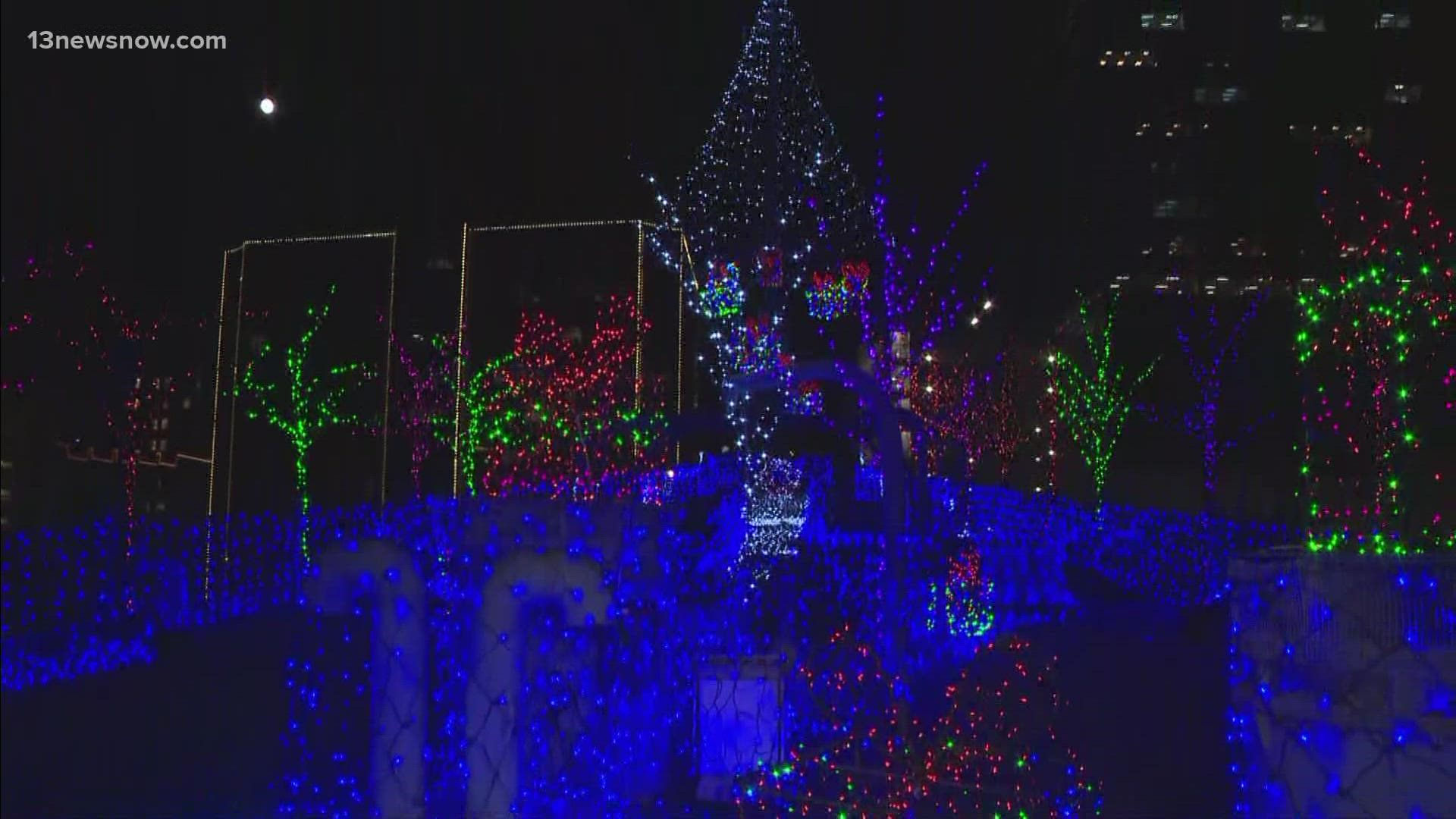 This year features 300,000 additional lights decorating the Battleship Wisconsin.