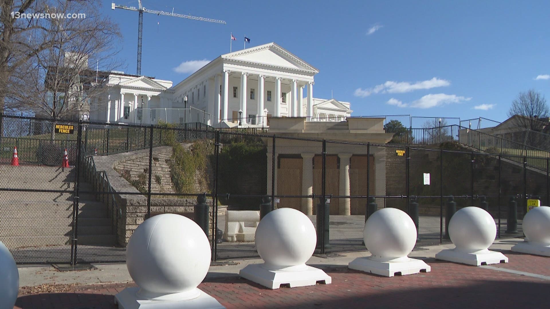All was quiet at the Virginia State Capitol in Richmond on Inauguration Day, which was closed. 13News Now Evan Watson spoke with people on the transfer of power.