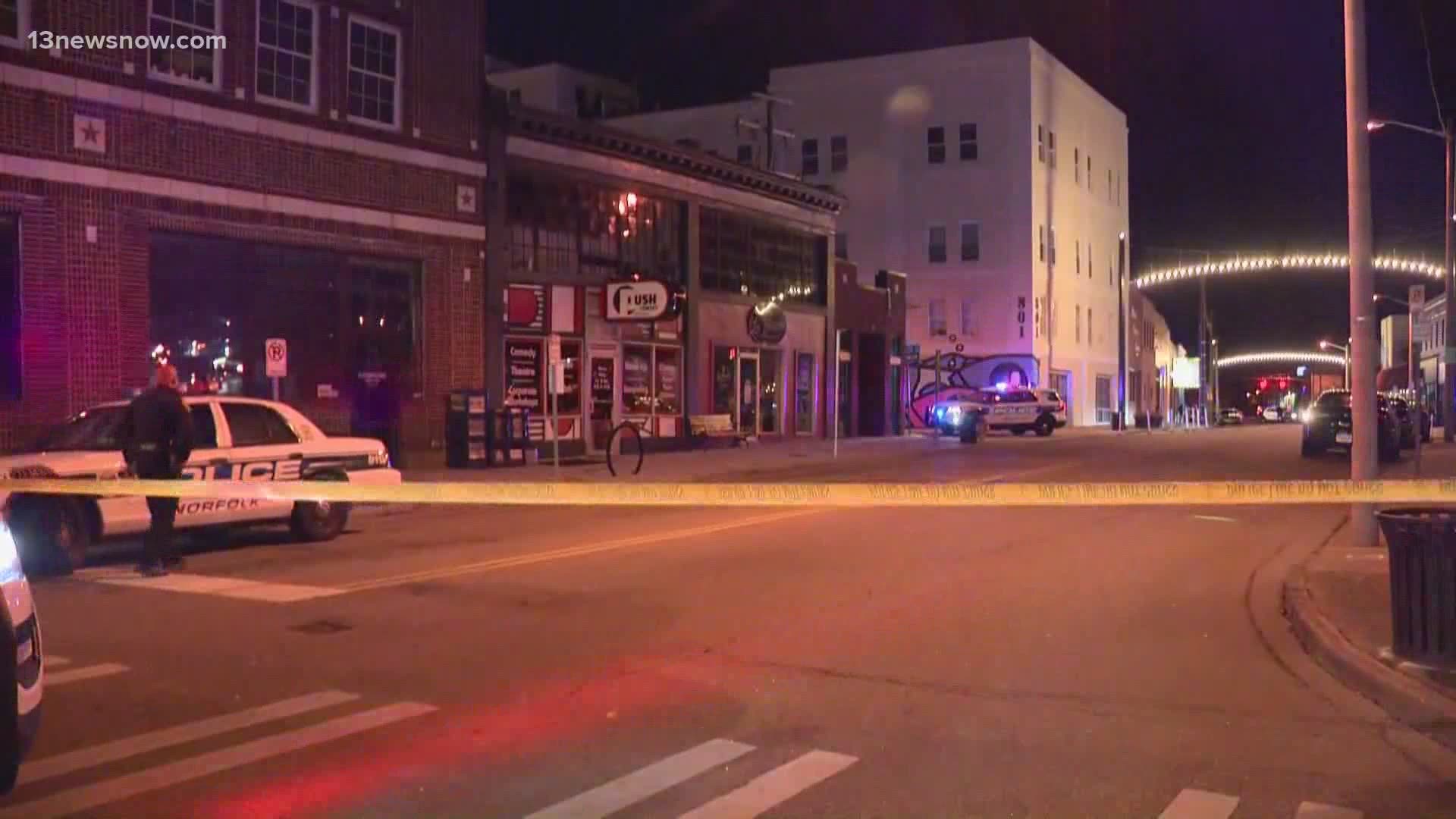 Norfolk Police say someone shot and killed a man on Granby Street Wednesday night.