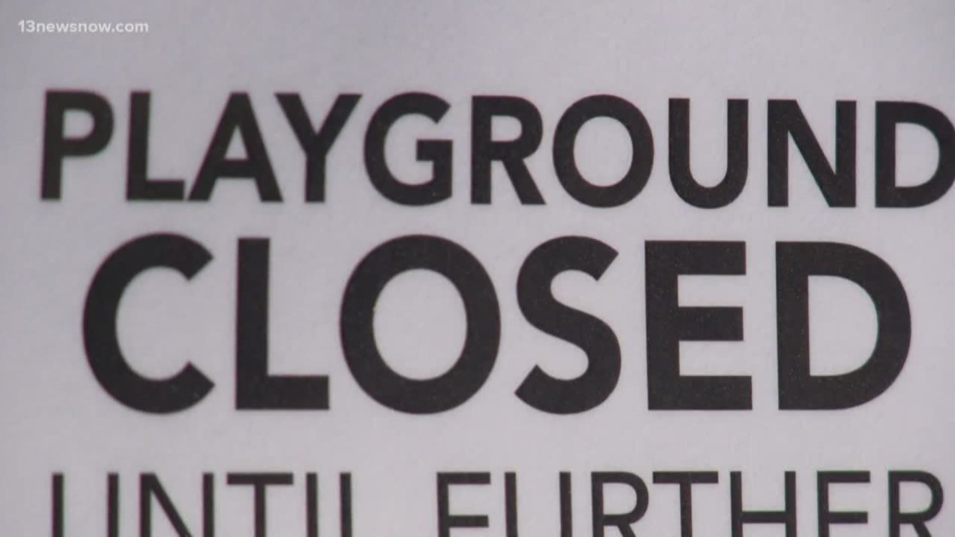 Virginia Beach families were sad to see parks and playground temporarily close, but said they understand it's important for slowing the spread of coronavirus.