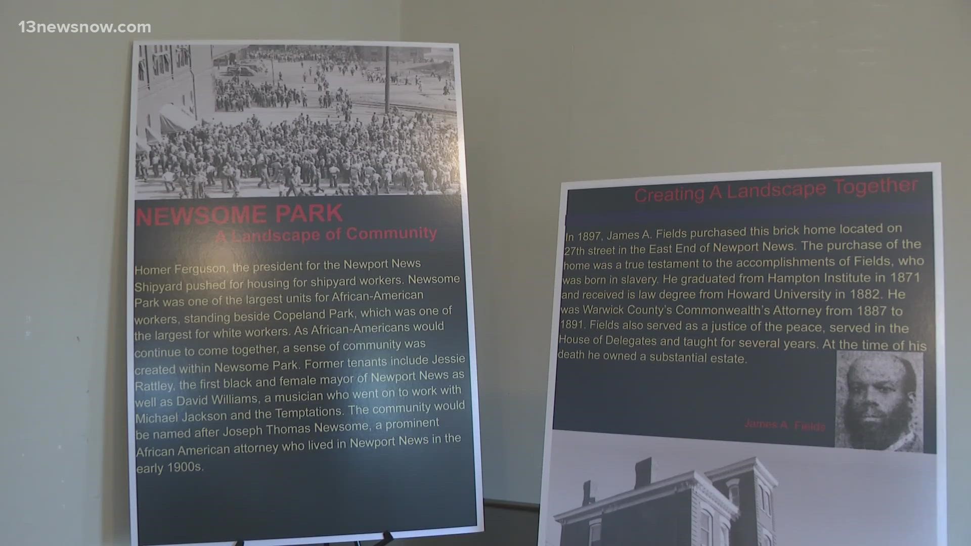 This Black History Month, a museum in Newport News is taking a look at how African American families helped shape part of the city.