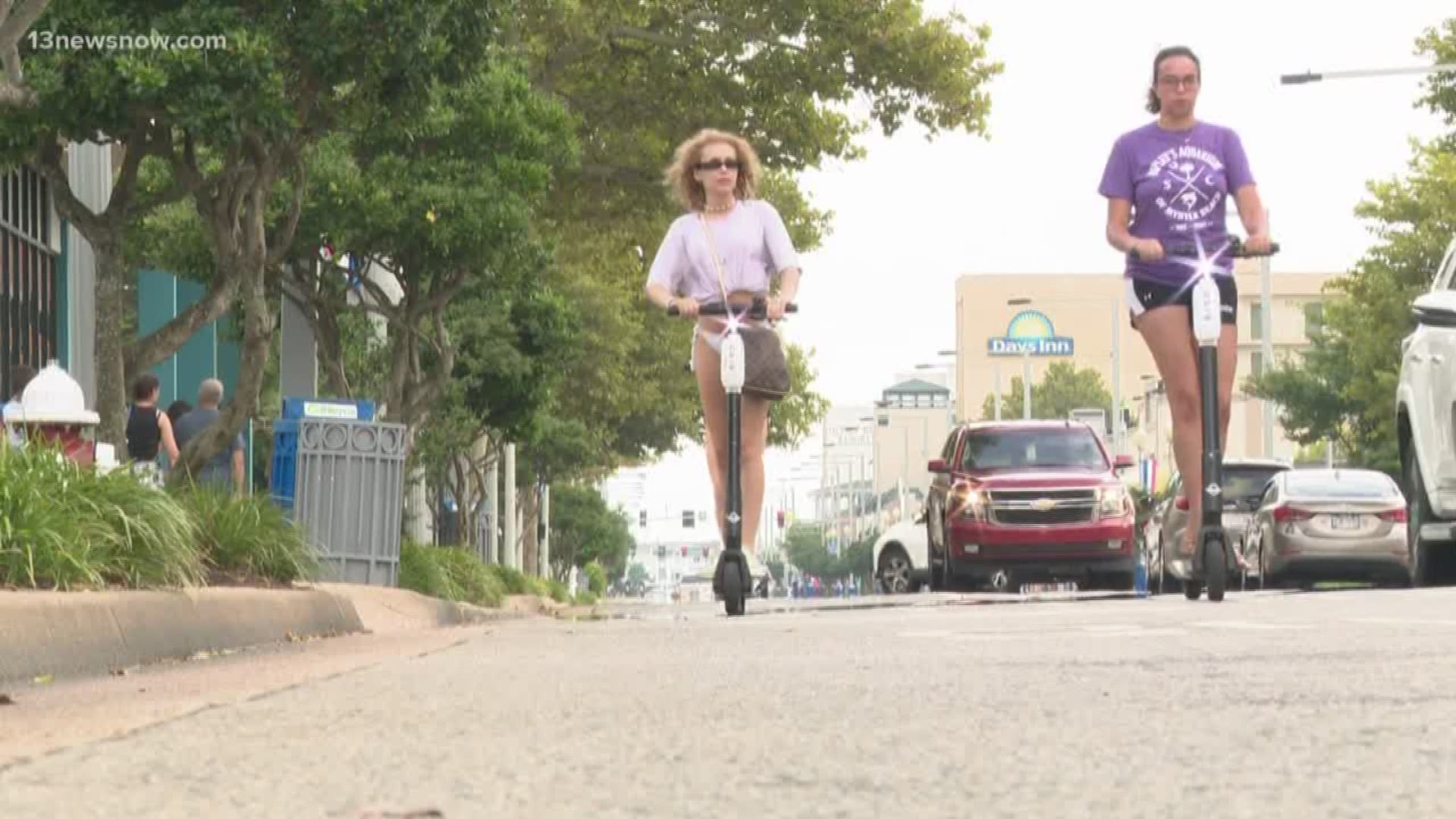 Virginia Beach City Council could ban the scooters from the resort area, at least temporarily, over safety concerns. In a meeting last week, they talked about how the scooters have already resulted in people getting injured and many people not obeying rules, such as wearing helmets and where to properly ride them.