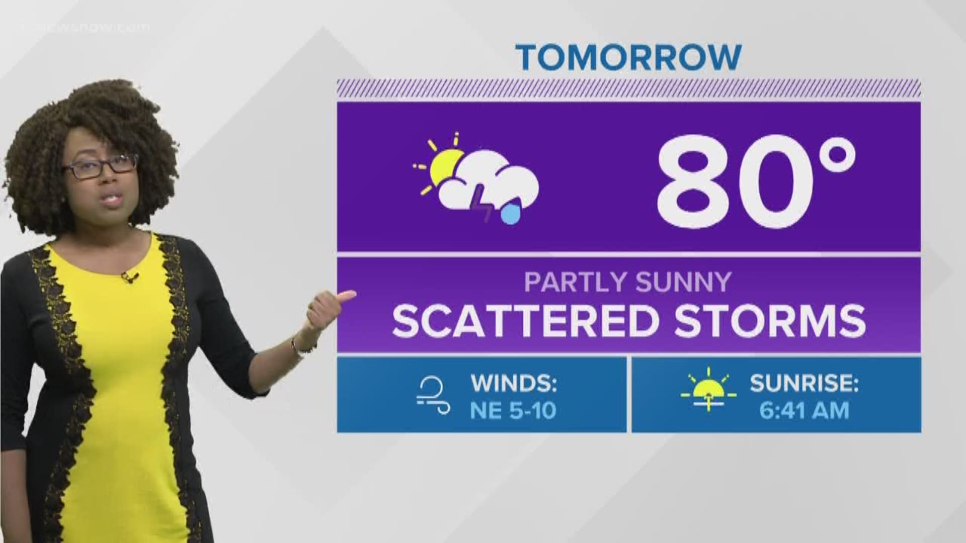 Meteorologist Rachael Peart brings you the forecast from the Weather Authority.