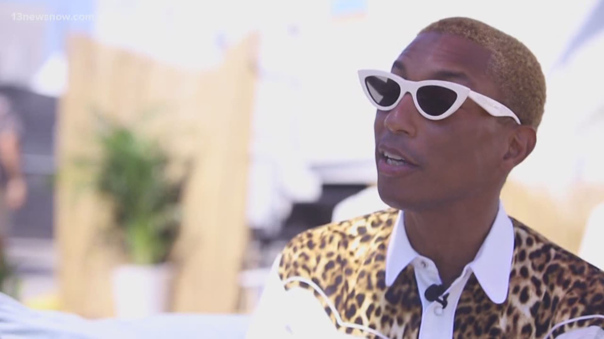 Pharrell said the festival is a way to show that Virginia Beach can welcome visitors with open arms.