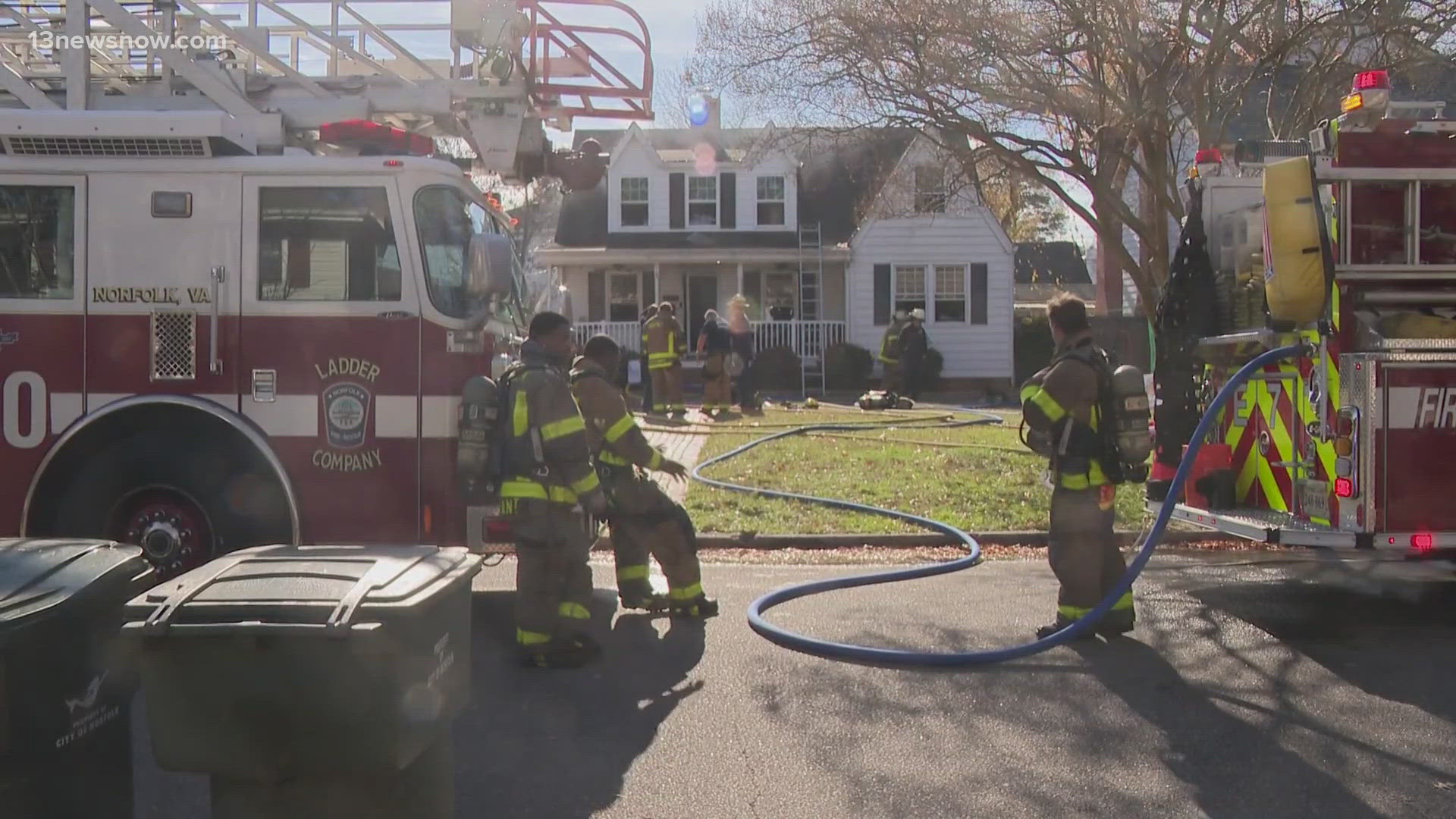 Norfolk Fire-Rescue responds to house fire on Buckingham Avenue ...