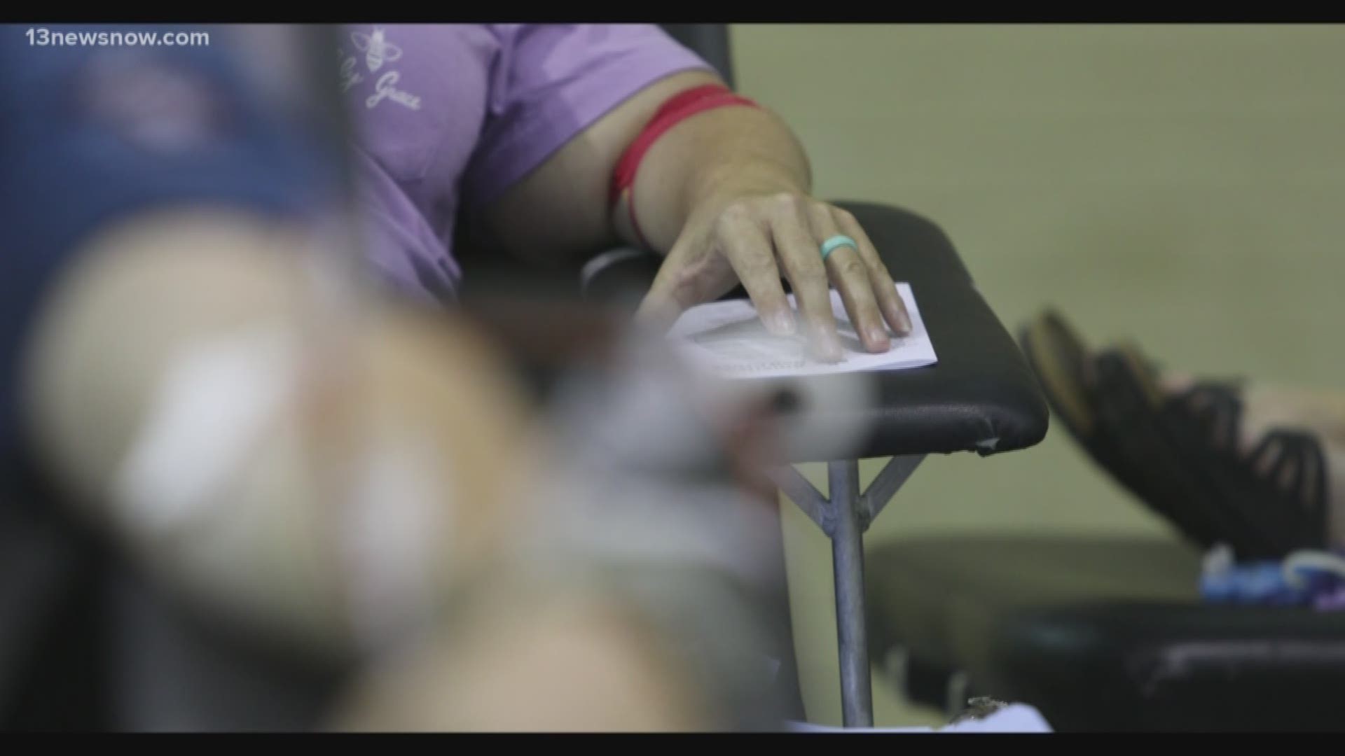 The Virginia Beach Sheriff's Office hosted a summer blood drive as the Virginia Beach Municipal Center remains fresh in people's minds.