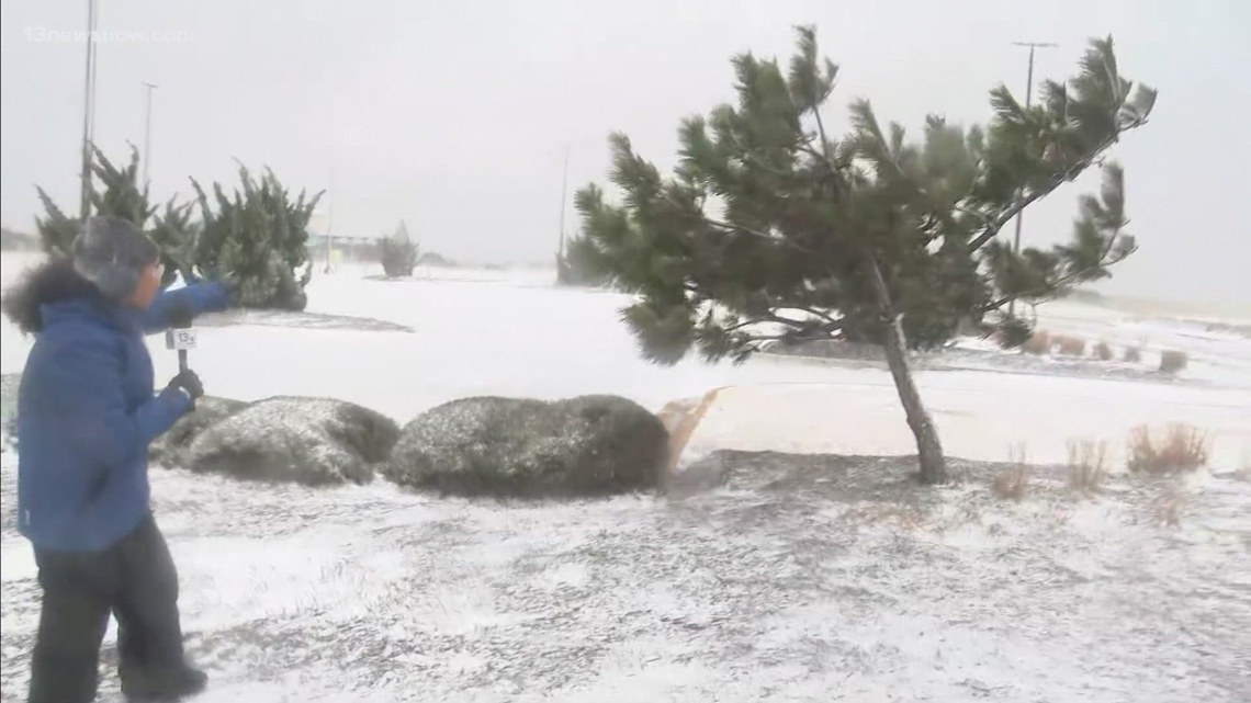 Winter storm knocks out power to hundreds across Hampton Roads and Northeast North Carolina