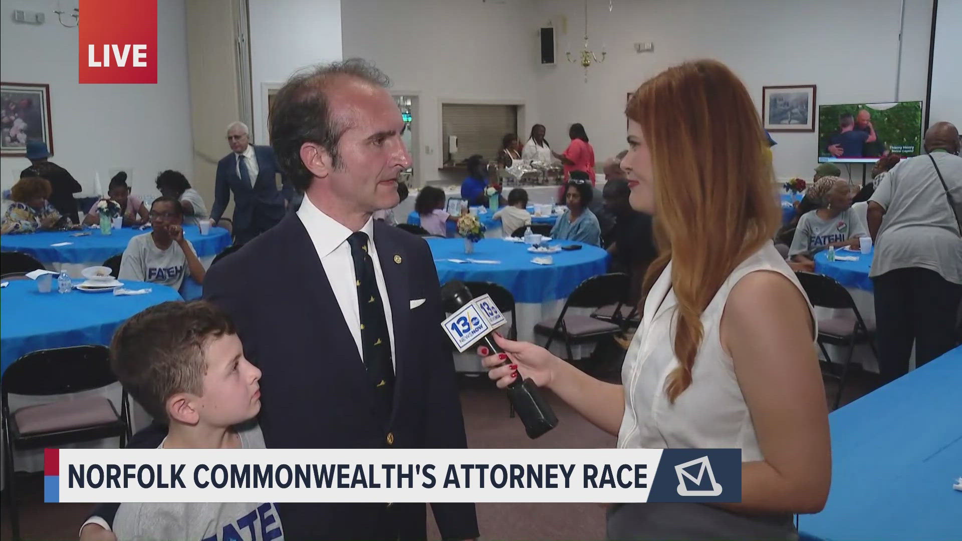Ramin Fatehi speaks with 13News Now on election night. The Norfolk Commonwealth's Attorney faced a primary challenger.