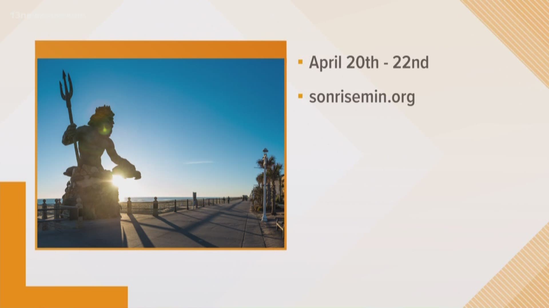 The fifth annual SonRise Music Festival offers 'positive/alternative' family-friendly music on the beach and in the sand. General admission to concerts and activities is free.