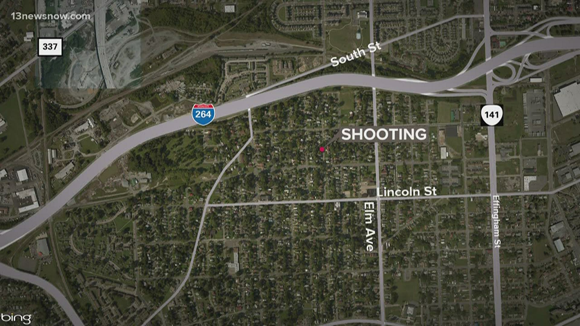 A man was found with a gunshot wound to the leg. His injury is considered serious.