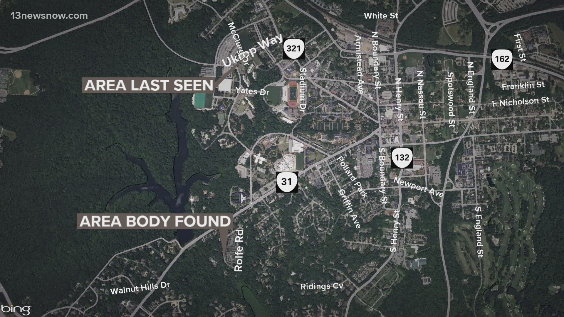 In Williamsburg, a body was found less than 15 hours after missing person reports.