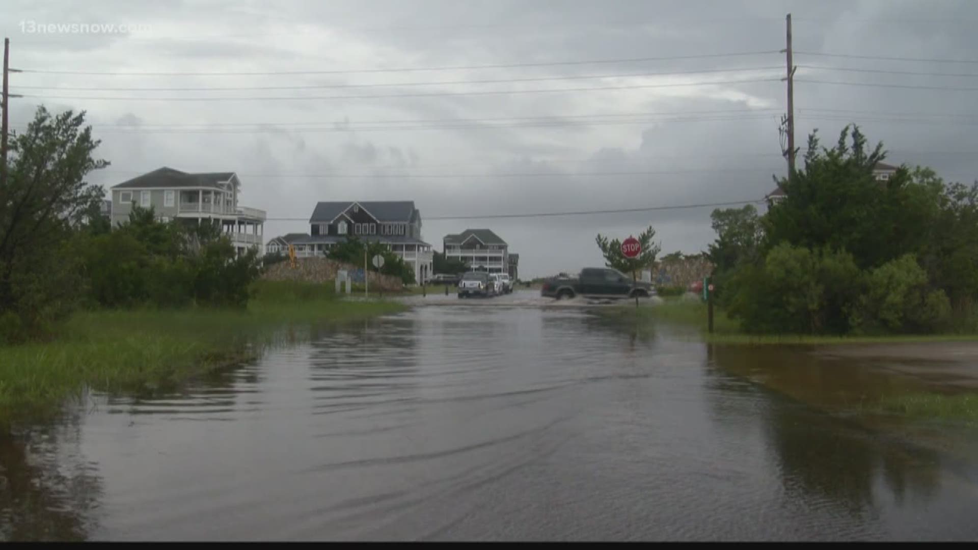 It is a gray and raw day in Ocracoke and most of the Outer Banks.