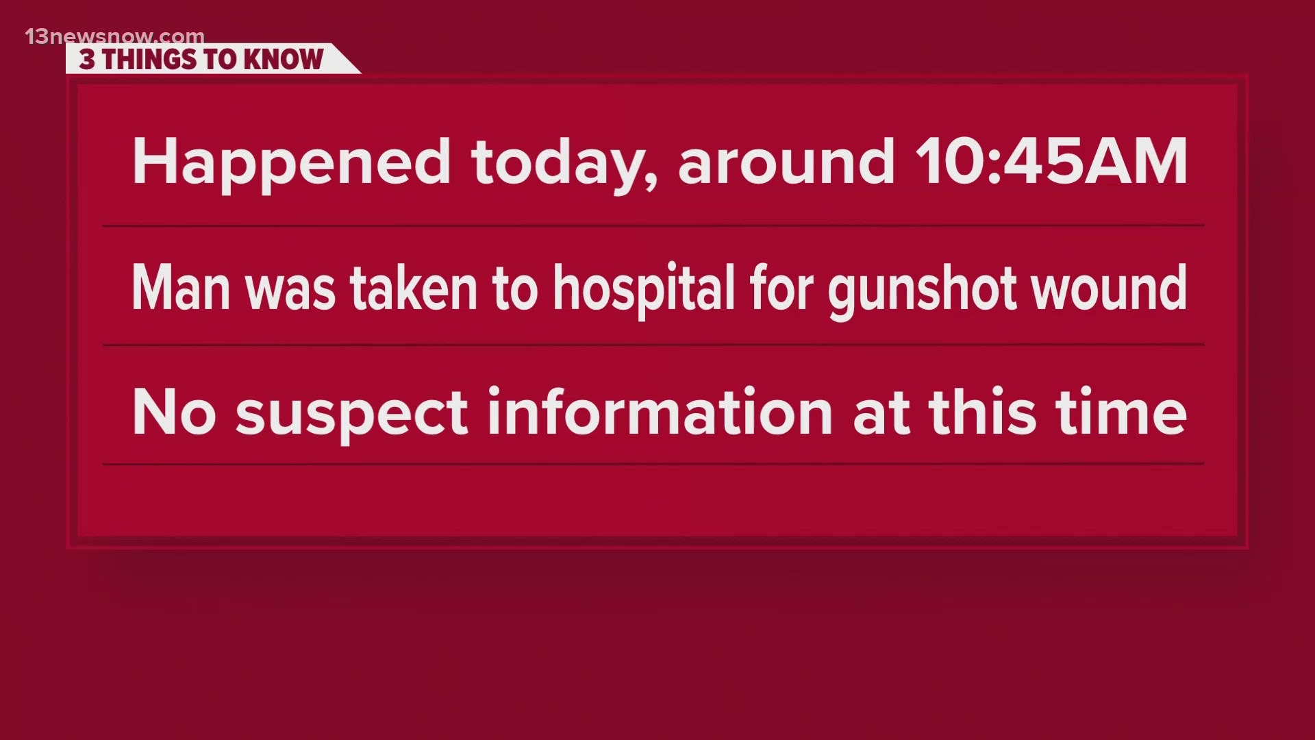 Man injured in Portsmouth shooting, police say | 13newsnow.com