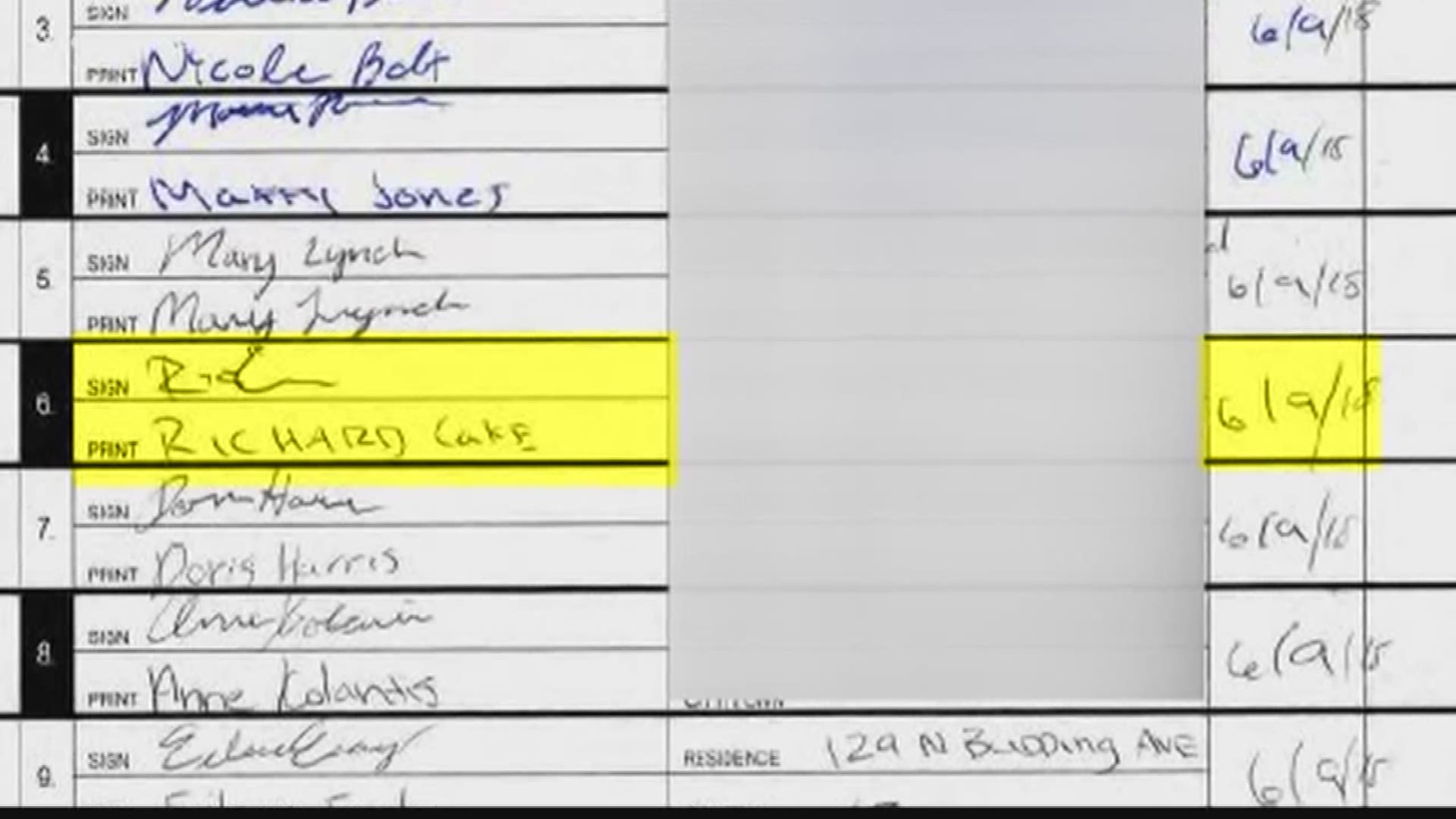 13News Now examined the legitimacy of signatures on the petitions for Brown. A staffer for Republican incumbent Rep. Scott Taylor gathered the signatures in question.
