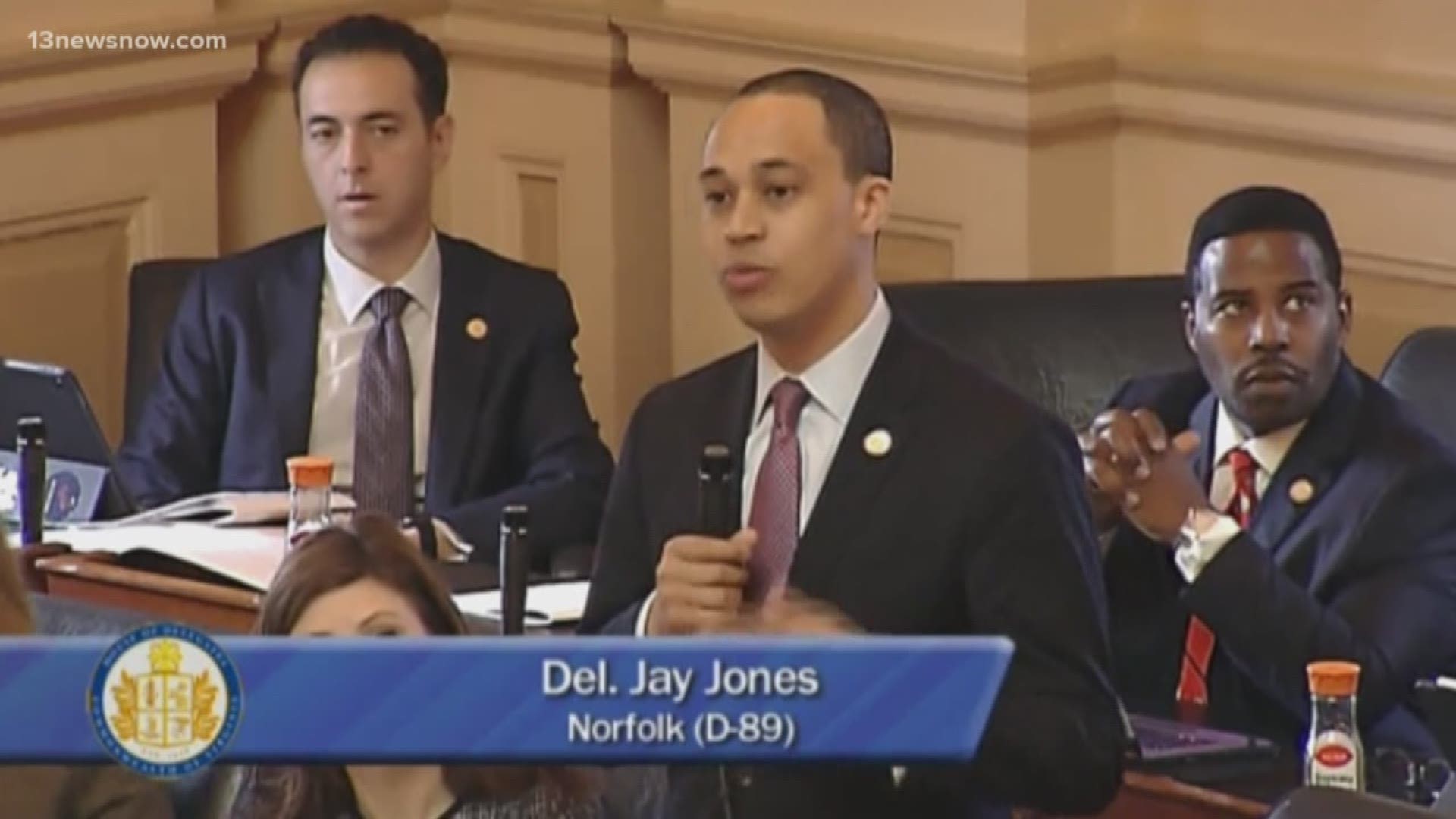 A speech given on the house floor by Norfolk Delegate Jay Jones is getting widespread praise.