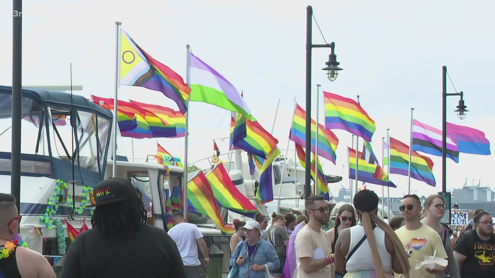 People celebrated at one of the biggest Pride events in Hampton Roads Saturday.