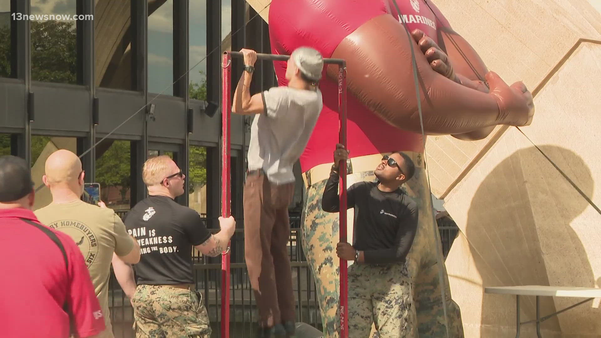 The three day festival is bringing people together from near and far to honor those that serve our country. 