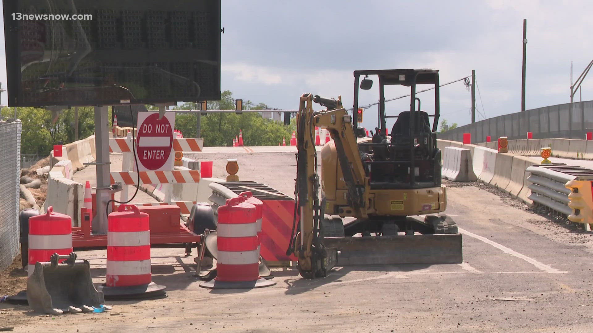 It's another step forward for the ongoing HRBT Expansion Project, as the bridge's reconstruction will allow for the widening of Interstate 64 below.