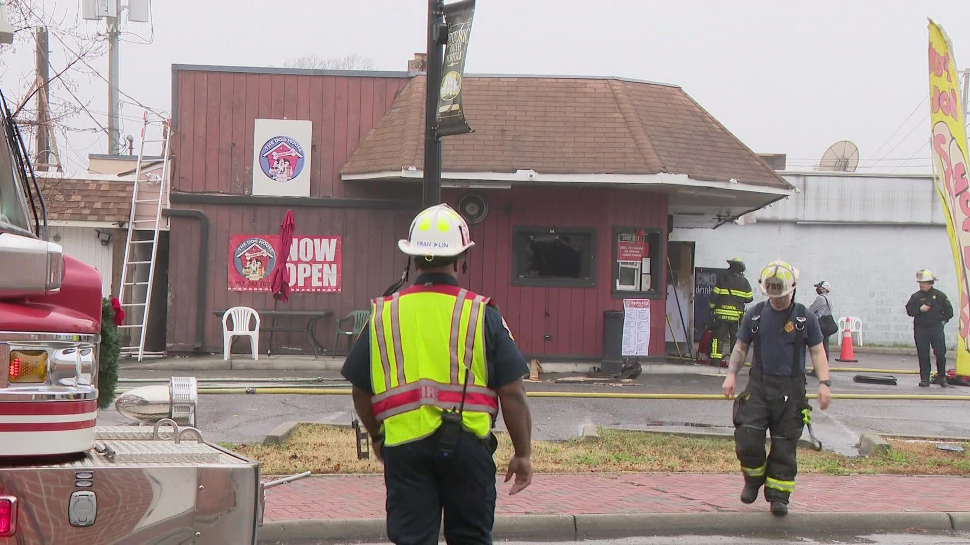 The South Norfolk restaurant caught fire on Thursday morning. No injuries are reported.