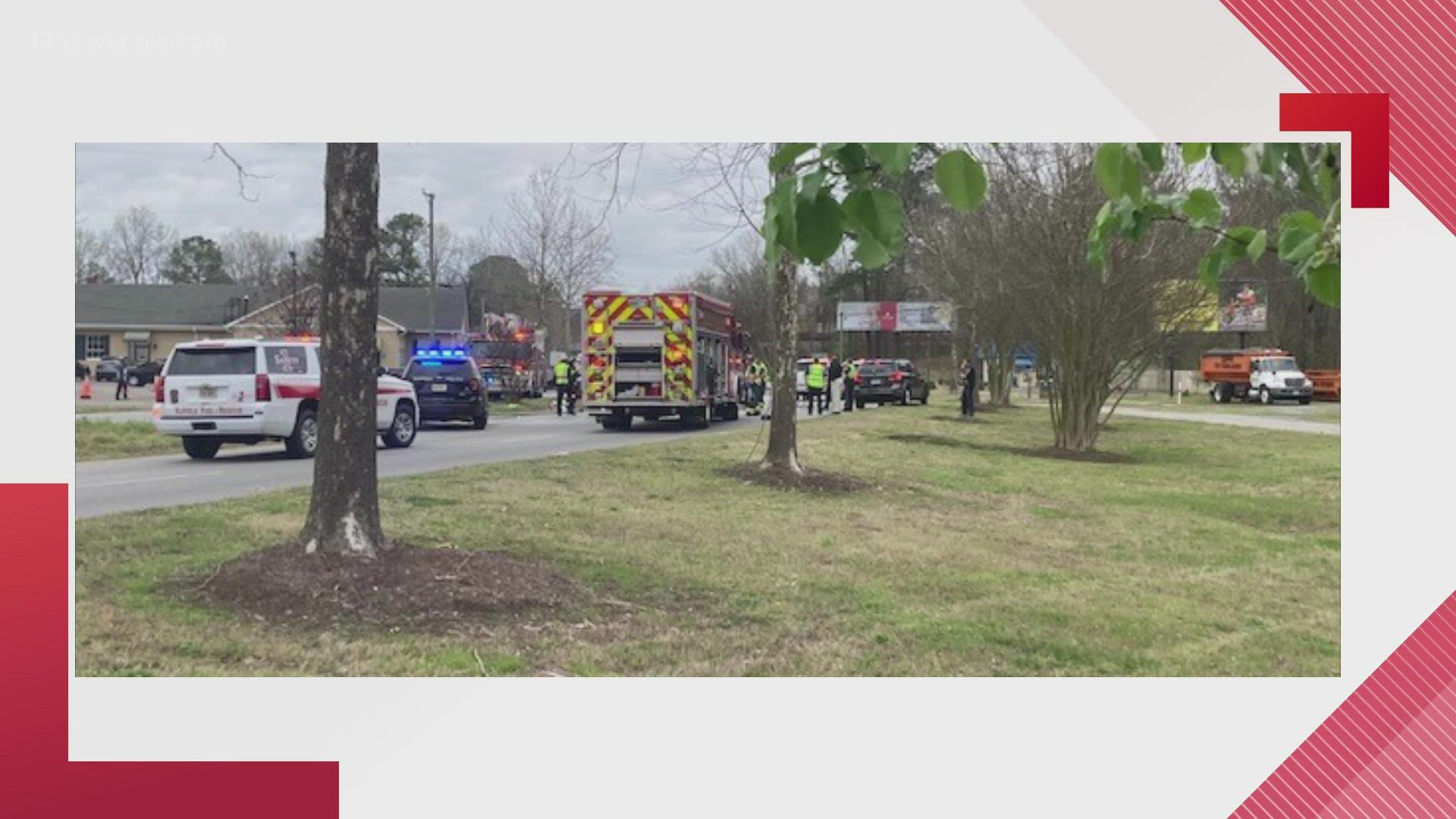 A driver was hurt seriously after two vehicles collided at East Constance Road and Proctor Street in Suffolk on March 23, 2022.