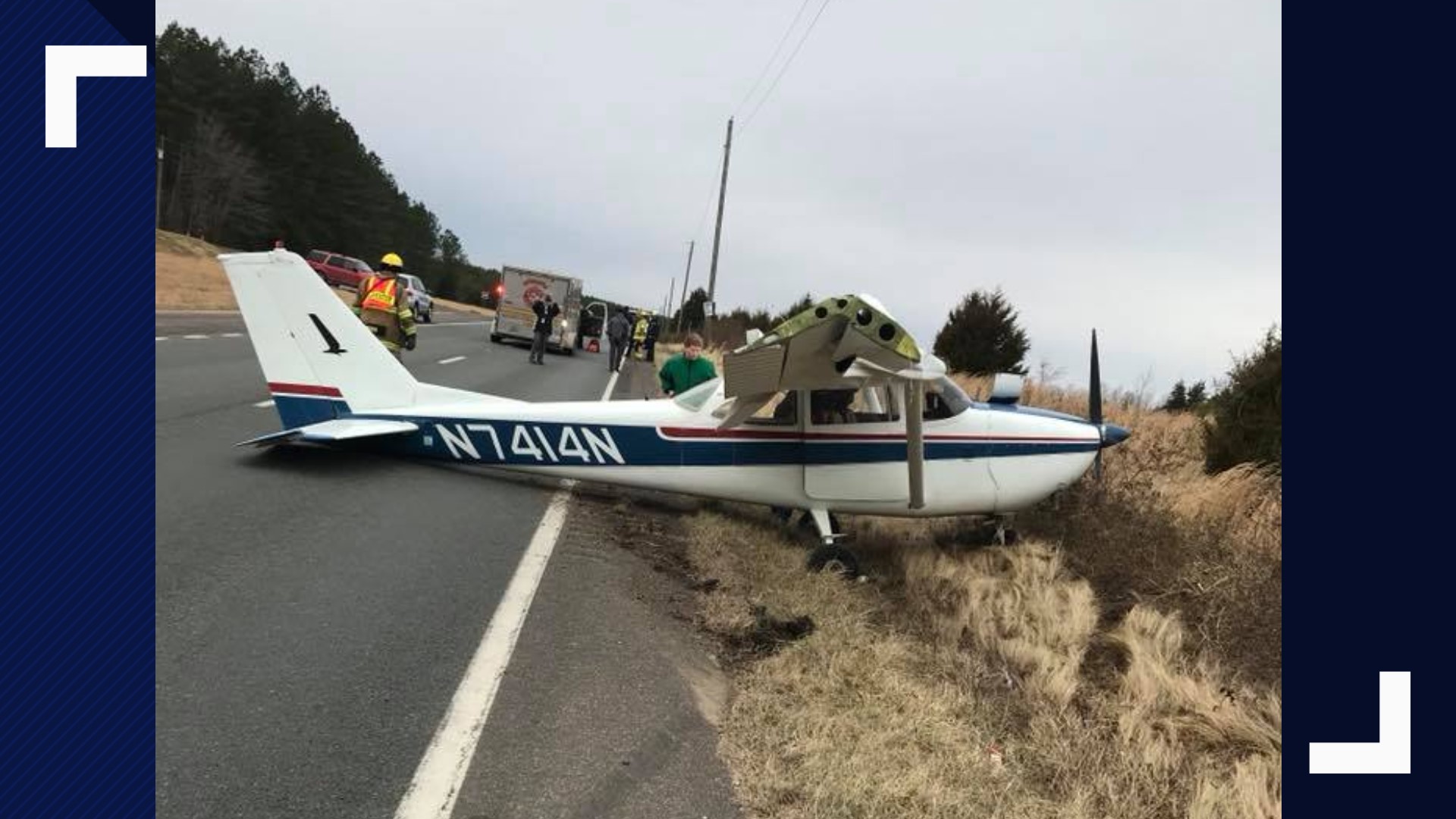 Small Plane Makes Emergency Landing On Virginia Highway 8023