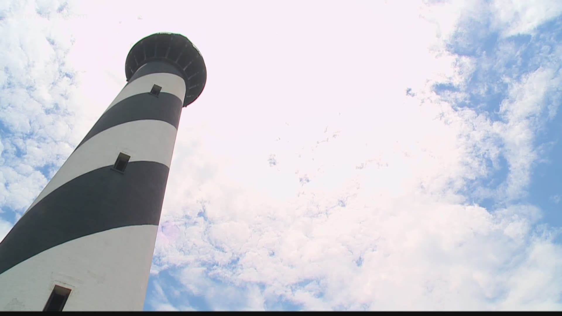A landmark in Outer Banks was vandalized.