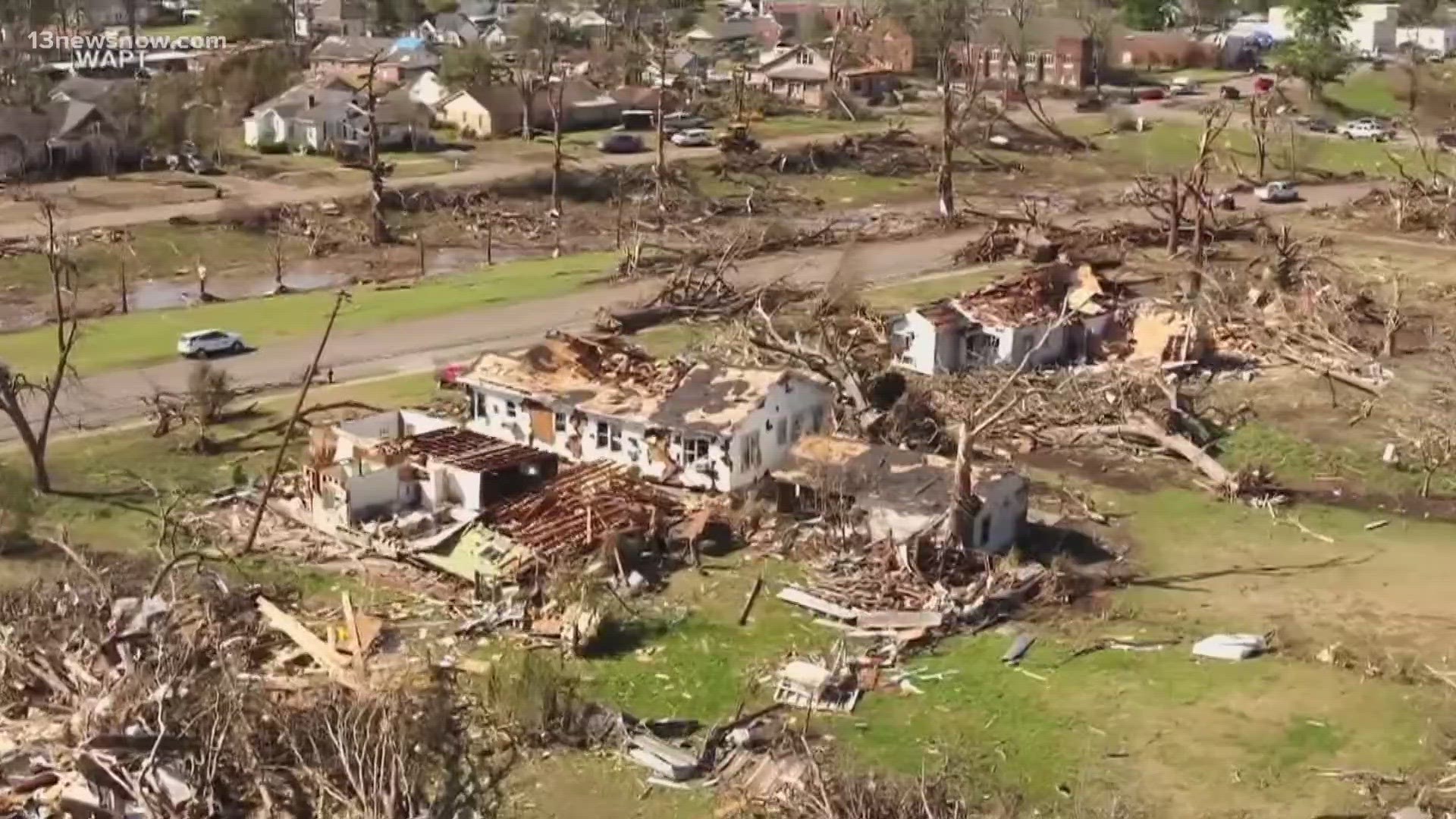 in Rolling Fork, Mississippi, an EF4  tornado ripped the city to shreds - killing at least 25 people.