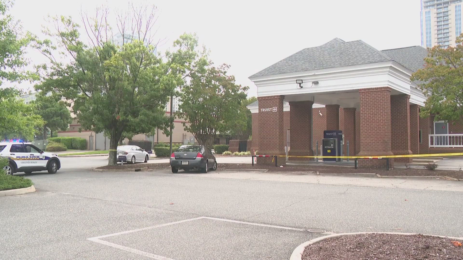 Around 9:45 a.m. Wednesday, police were called to the Truist Bank on Virginia Beach Boulevard for a report of a bank robbery.