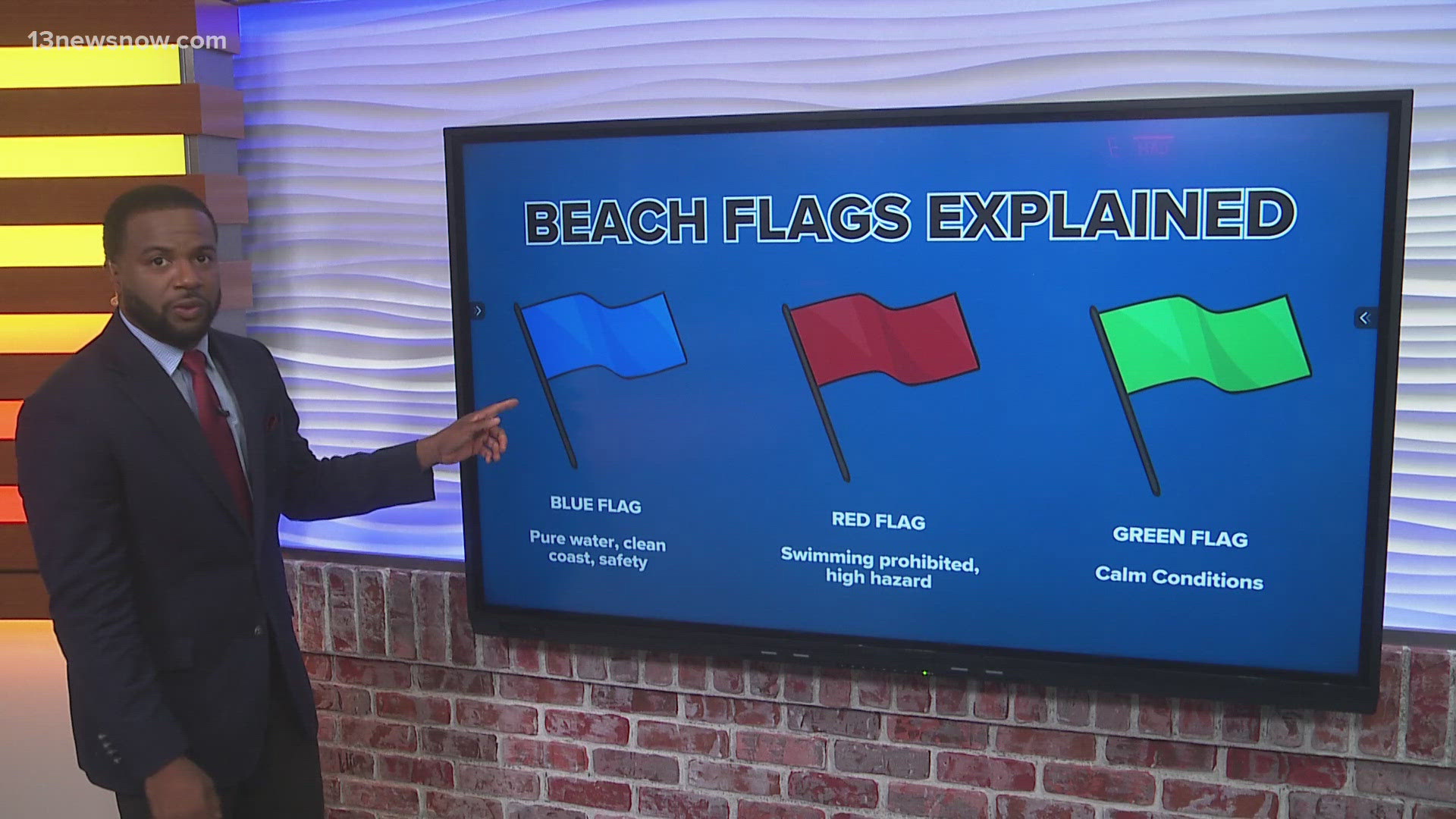 Beach flags are meant to help swimmers keep safe in the water.