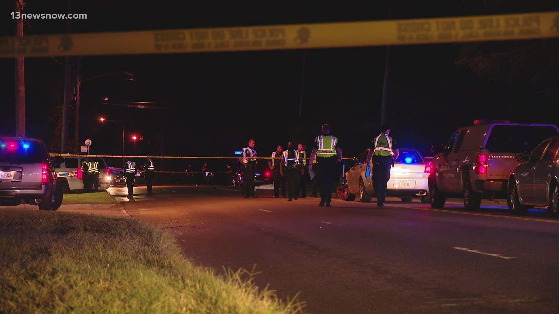 A man was killed after he was hit by three different cars on Virginia Beach Blvd. Saturday night.