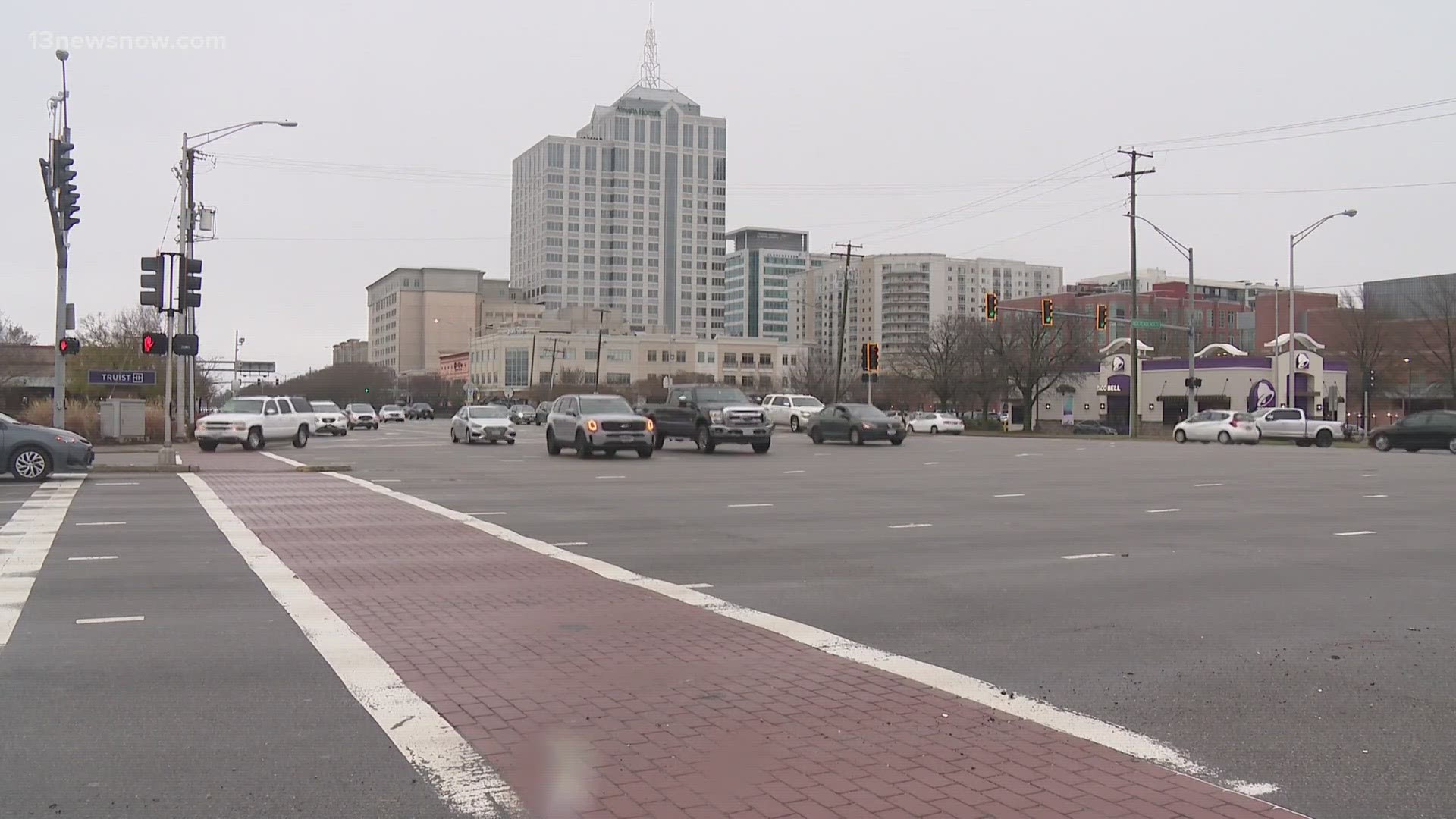 Police tell us she did not have the right of way when she attempted to cross the street in Town Center on Wednesday night.