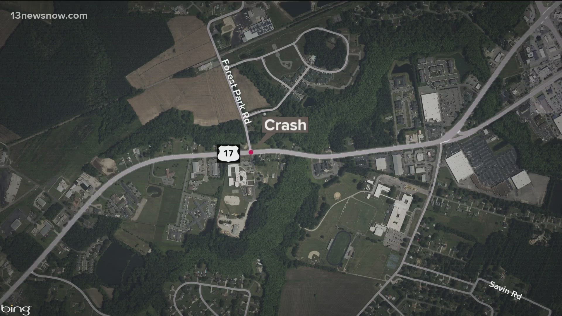 One child in the bus, who was initially unresponsive, was flown to the Children's Hospital of The King's Daughters in Norfolk.