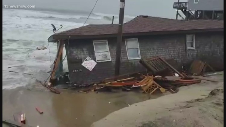 Another home collapses along the OBX shoreline
