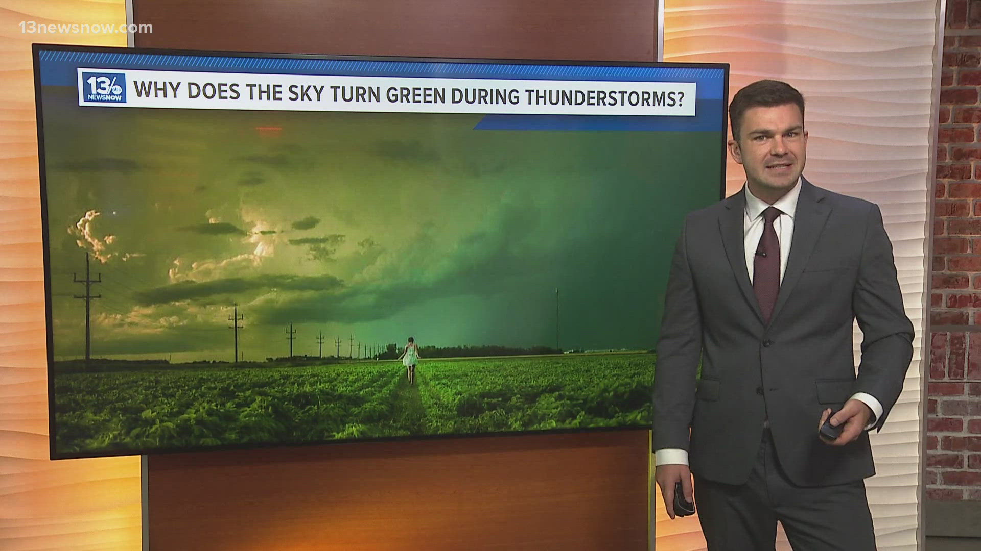 Ever wondered why the sky looks green during a thunderstorm? Meteorologist Hunter Forst explains why it happens and the science behind it.