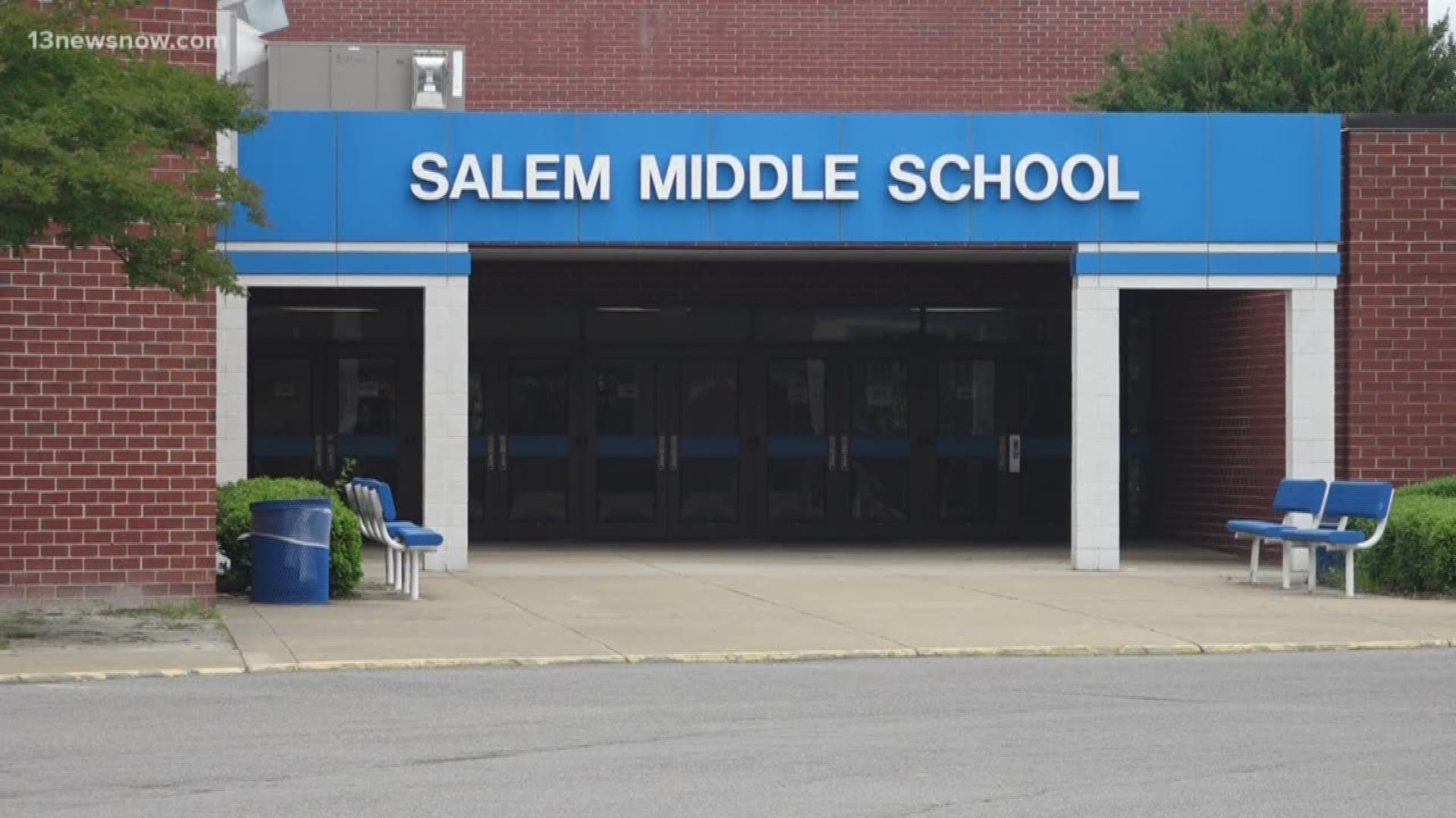 A Salem Middle School Student is accused of using his school laptop for more than just homework.