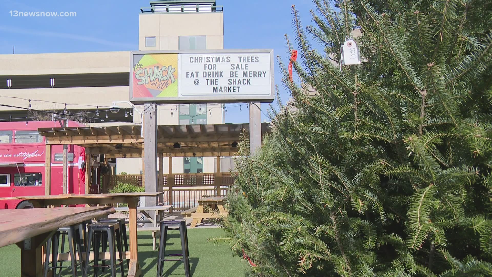 The Shack in Virginia Beach said it over exceeded goals this year and has leftover Christmas trees to give away for free.