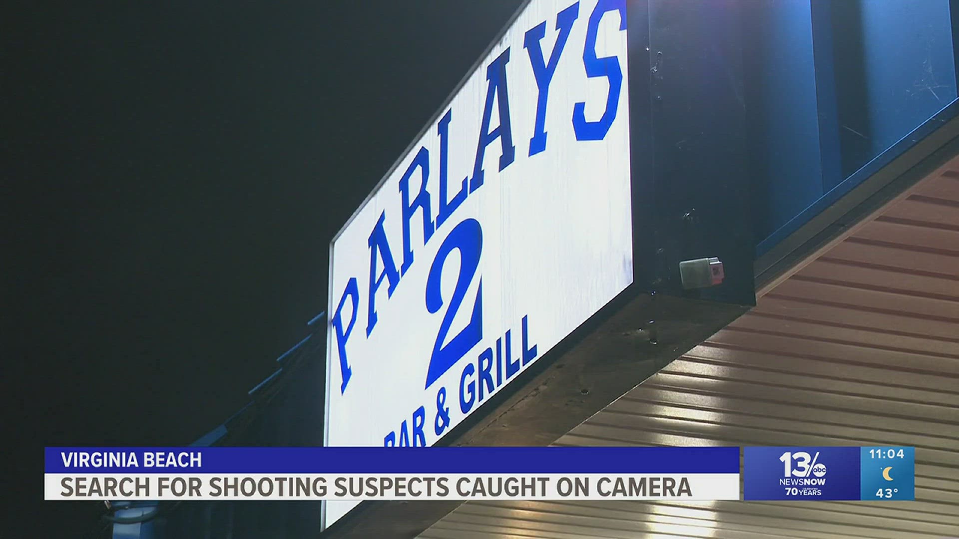 The suspect allegedly shot into a crowd, striking a man at Parlays 2 on New Year's Eve.