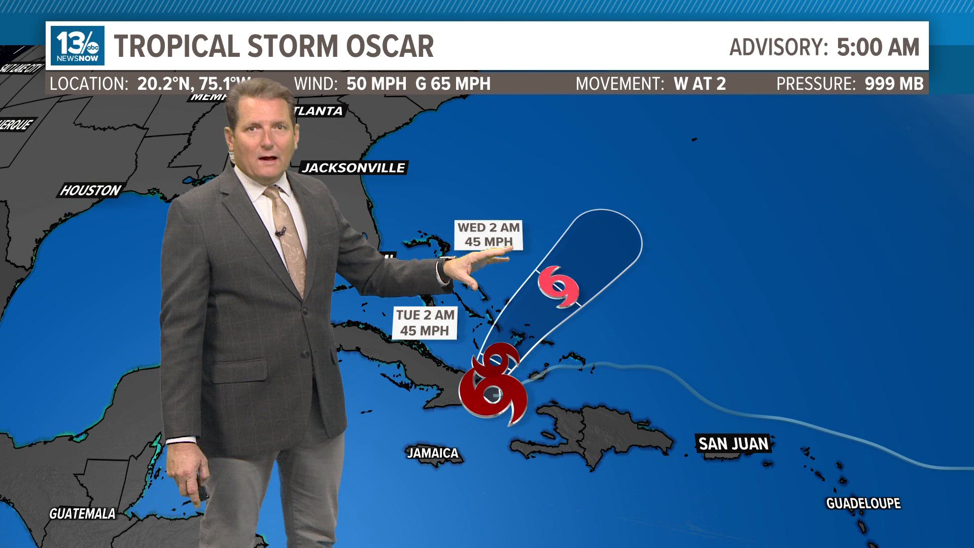 Over the weekend, Nadine and Oscar formed. As of Monday morning, all that is left is Tropical Storm Oscar.