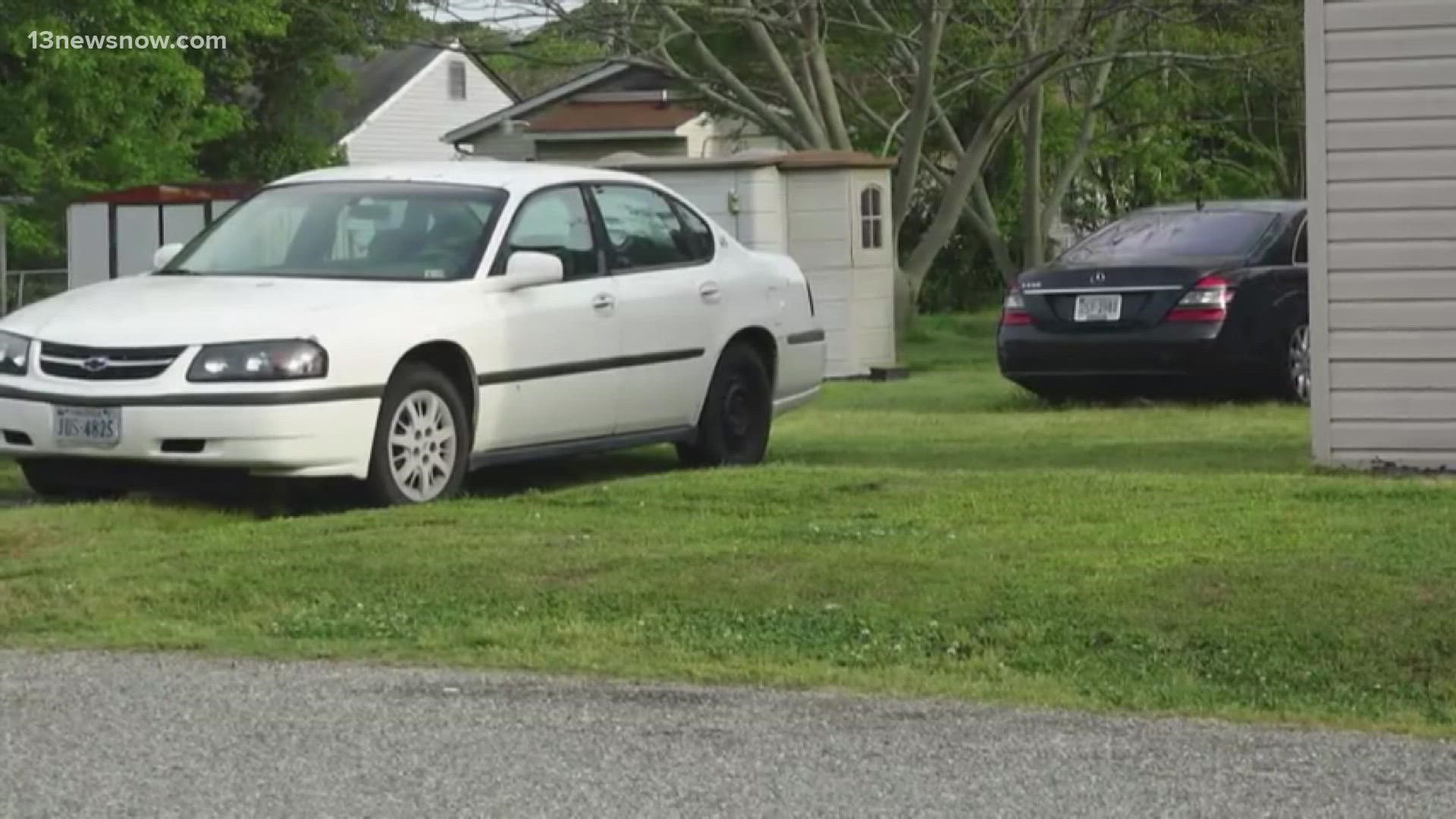 A city ordnance makes it illegal for people to park cars and other vehicles in their yards when street parking is available. Some people aren't too happy about it.